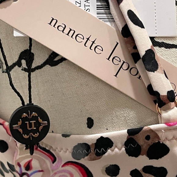 Nanette Lepore Paisley Leopard Bikini Set | NWT |Size 10 |Tassel Tie Two Piece - Picture 6 of 11